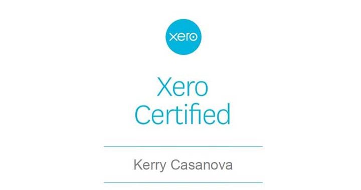 Kerry Casanova Xero Certified Adviser and trainer